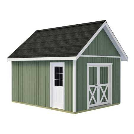 Best Barns Planner's Paradise 12x16 Pre-Cut Wood Storage Shed Kit - Sliding Doors (PPARSD16)