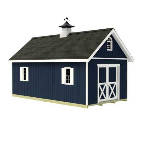 Best Barns Planner's Paradise 12x20 Pre-Cut Wood Storage Shed Kit - Sliding Doors (PPARSD20)
