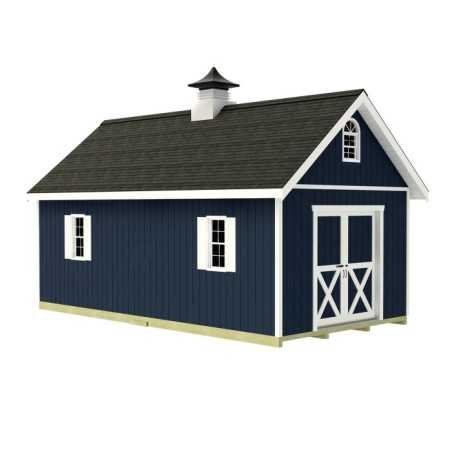 Best Barns Planner's Paradise 12x24 Pre-Cut Wood Storage Shed Kit - Sliding Doors (PPARSD24)