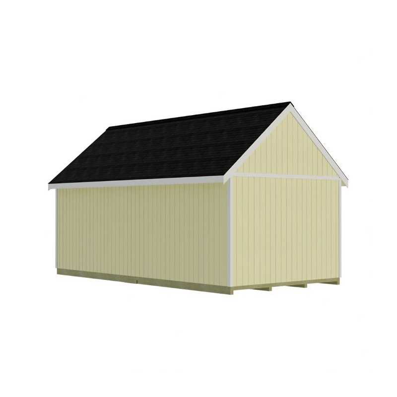 Best Barns Planner's Paradise Elite 12x24 Pre-Cut Wood Shed Kit w/ Sliding Doors & Dormer (PPARSD24DR)