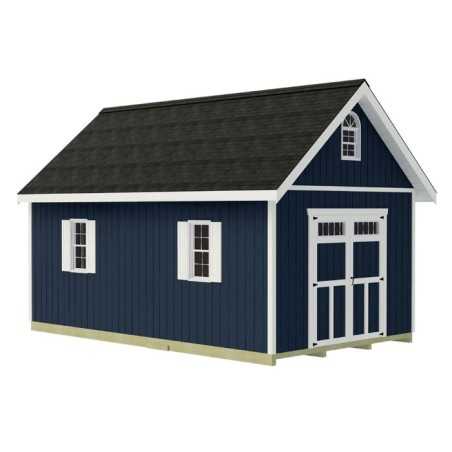 Best Barns Planner's Paradise 12x16 Pre-Cut Shed Kit - Transom Doors (PPARTD16)