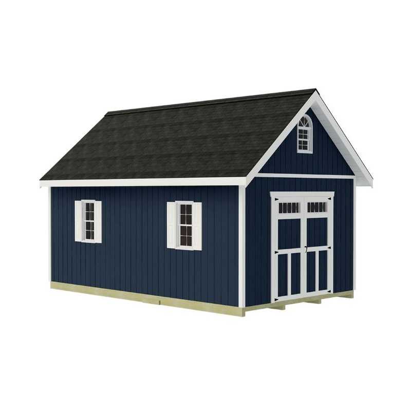 Best Barns Planner's Paradise 12x24 Pre-Cut Shed Kit - Transom Doors (PPARTD24)