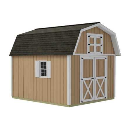 Best Barns Craftsman's Cove 10x12 Pre-Cut Barn Kit- Centered Gable Door (CCOVDG12)