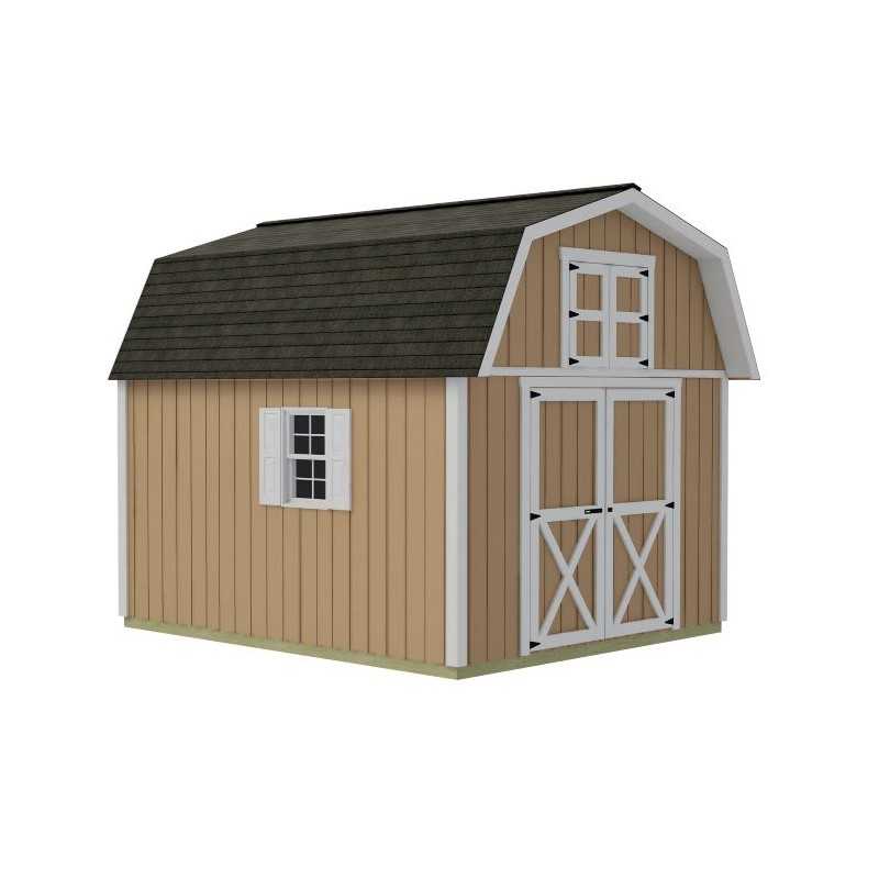 Best Barns Craftsman's Cove 10x16 Pre-Cut Barn Kit- Centered Gable Door (CCOVDG16)