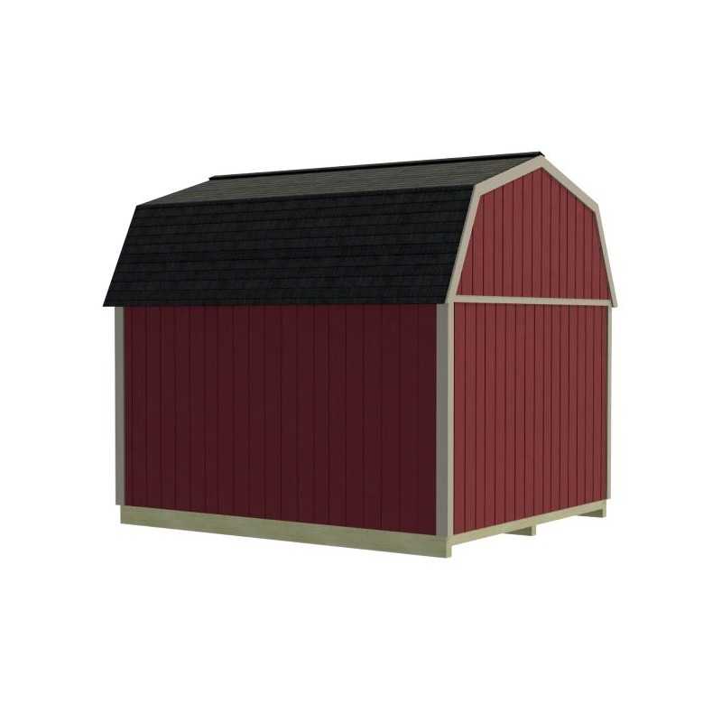 Best Barns Craftsman's Cove 10x12 Pre-Cut Barn Kit - Centered Eave Door (CCOVDE12)