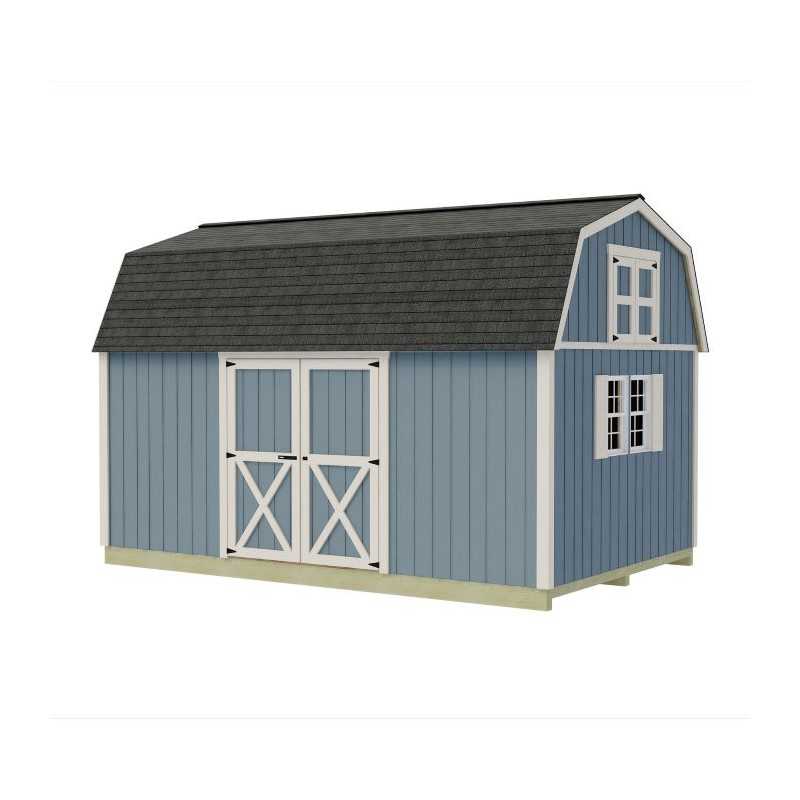 Best Barns Craftsman's Cove 10x12 Pre-Cut Barn Kit - Centered Eave Door (CCOVDE12)