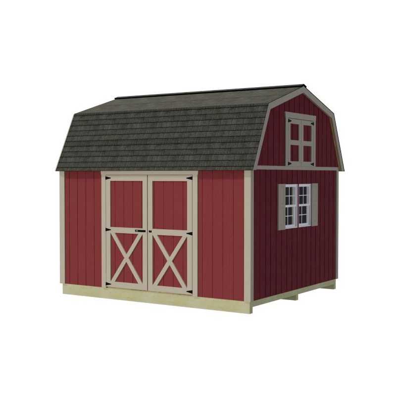 Best Barns Craftsman's Cove 10x12 Pre-Cut Barn Kit - Centered Eave Door (CCOVDE12)
