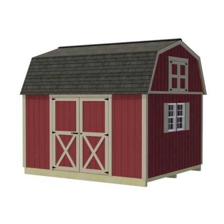 Best Barns Craftsman's Cove 10x12 Pre-Cut Barn Kit - Centered Eave Door (CCOVDE12)