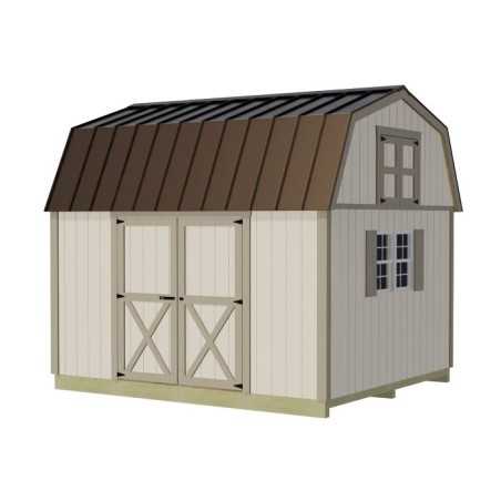 Best Barns Craftsman's Cove 10x12 Pre-Cut Barn Kit - Centered Eave Door (CCOVDE12)