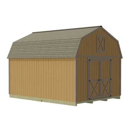 Best Barns Handcrafted Homestead 12x20 Pre-Cut Barn Kit - Center Gable (HHOMDG20NL)
