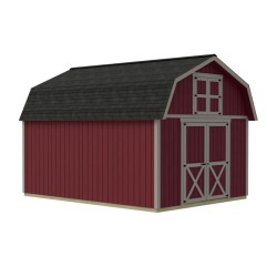 Best Barns Handcrafted Homestead 12x16 Pre-cut Barn Kit w/ Split Loft & Center Door (HHOMDG16CLF)