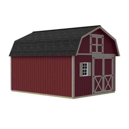 Best Barns Handcrafted Homestead 12x16 Pre-cut Barn Kit w/ Split Loft & Offset Door (HHOMDG16OLF)