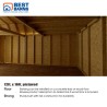 Best Barns Handcrafted Homestead 12x20 Pre-cut Barn Kit w/ Split Loft & Center Door (HHOMDG20CLF)