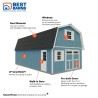 Best Barns Handcrafted Homestead 16x24 Pre-cut XL Barn w/ Full Loft & Transom Doors (HHOMTD24)