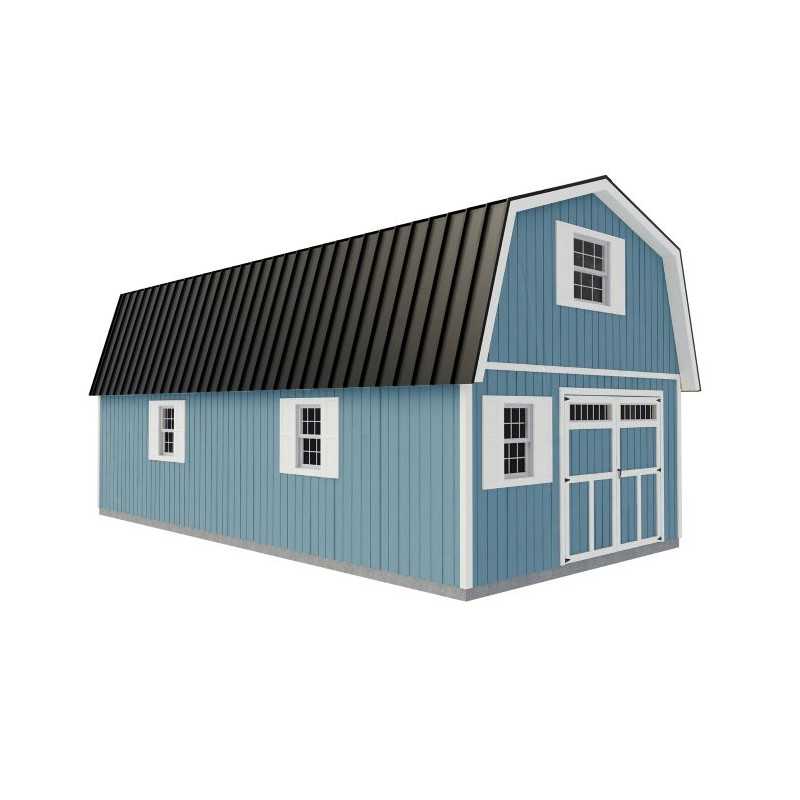 Best Barns Handcrafted Homestead 16x32 Pre-cut XL Barn w/ Full Loft & Transom Doors (HHOMTD32)