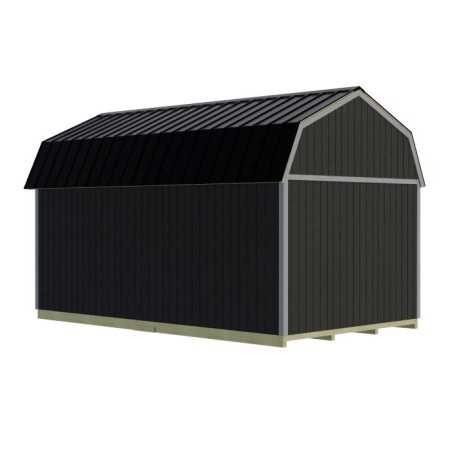 Best Barns Maker's Loft 12x16 Pre-cut Premium Garage Kit w/ Split Loft & Loft Door (MLOFND16LF)