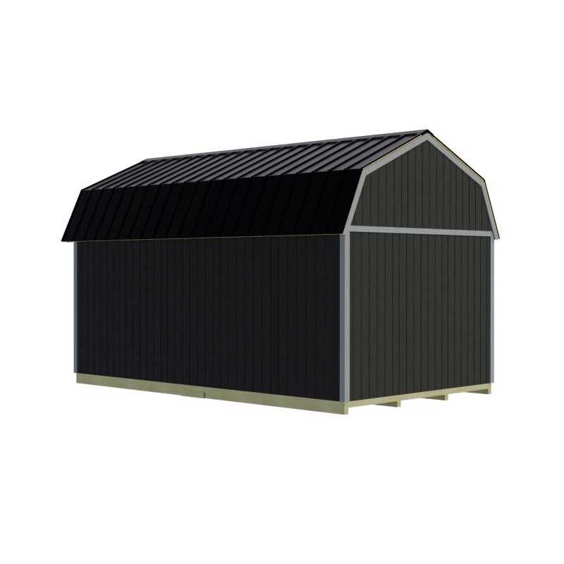 Best Barns Maker's Loft 12x20 Pre-cut Premium Garage Kit w/ Split Loft & Loft Door (MLOFND20LF)