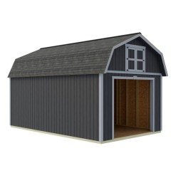 Best Barns Maker's Loft 12x20 Pre-cut Premium Garage Kit w/ Split Loft & Loft Door (MLOFND20LF)