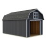 Best Barns Maker's Loft 12x20 Pre-cut Premium Garage Kit w/ Split Loft & Loft Door (MLOFND20LF)