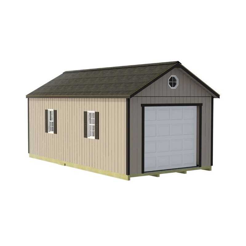 Best Barns Tailored Titan 12x16 Premium Pre-Cut Garage Kit - 6/12 Roof (TTITND16)