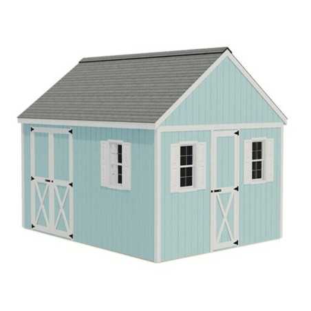 Backyard Basecamp 12x12 Pre-Cut Shed Kit - Dual Entry