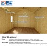 Best Barns Backyard Basecamp 12x12 Pre-Cut Shed Kit - Sliding Doors