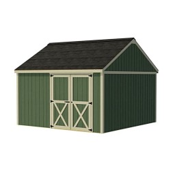 Best Barns Backyard Basecamp 12x12 Pre-Cut Shed Kit- Barn Doors on Eave (BBASDE12)