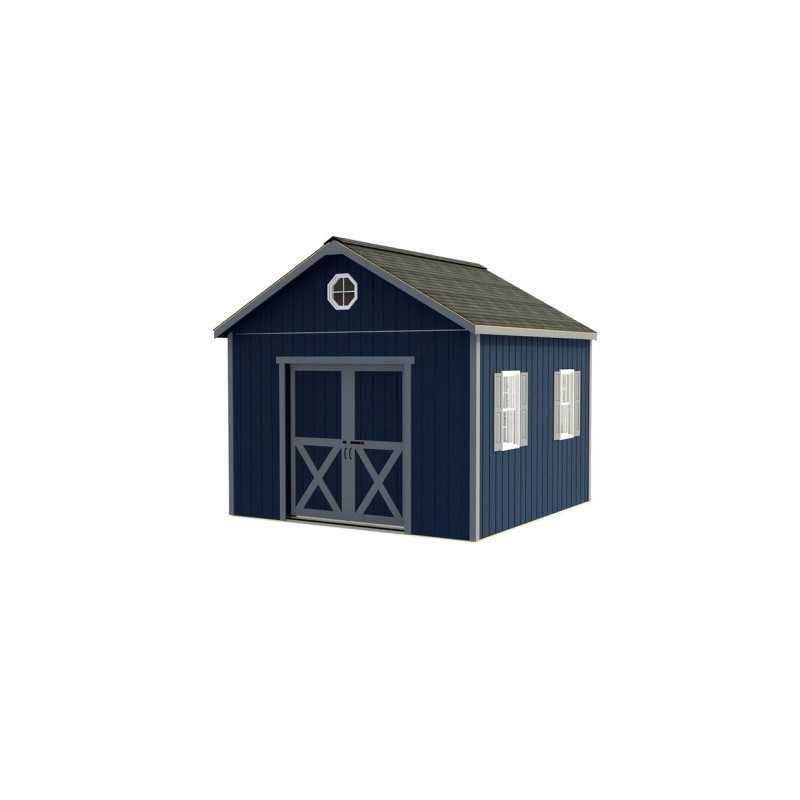 Backyard Basecamp 12x12 Pre-Cut Shed Kit - Centered Gable Door