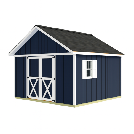 Backyard Basecamp 12x12 Pre-Cut Shed Kit - Centered Gable Door