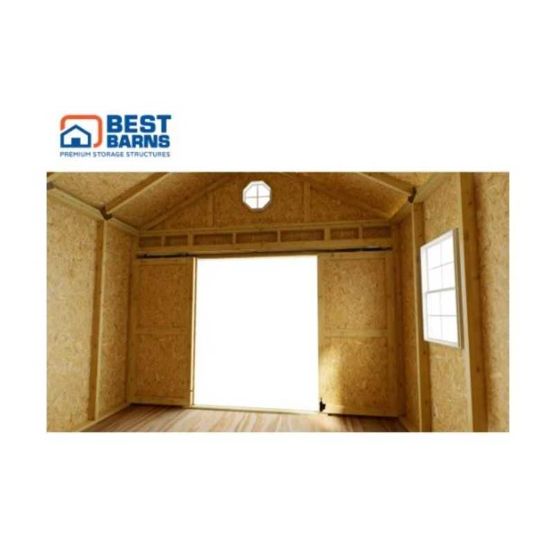 Best Barns Crafter's Connection 12x16 Pre-Cut Shed- Offset Gable Door (CCONDG16O)