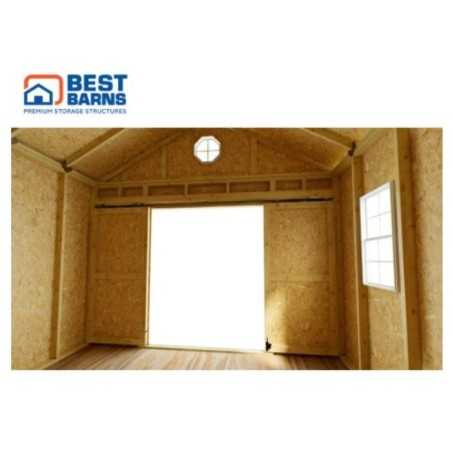 Best Barns Crafter's Connection 12x16 Pre-Cut Shed- Offset Gable Door (CCONDG16O)