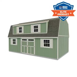 Best Barns Crafted Colossal Elite 16x32 Barndominium - Transom Door+ Dormers (CCOLTD32)