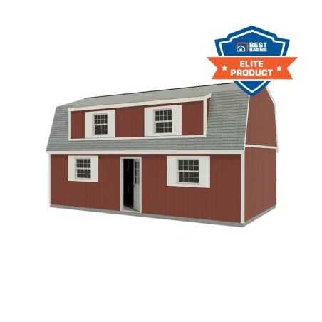Crafted Colossal Elite 16x32 Pre-Cut Barndominium w/ Man Door + Dormers