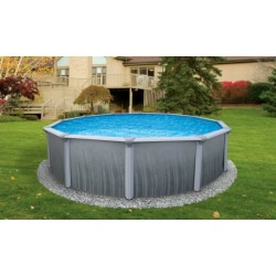 Blue Wave Martinique 15' Round 52" Deep Steel Pool Kit (NB2610)