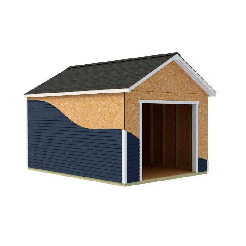 Best Barns Tailored Titan 12x16 Prep for Vinyl Garage Kit - Pre-Cut (TTITND16VL)
