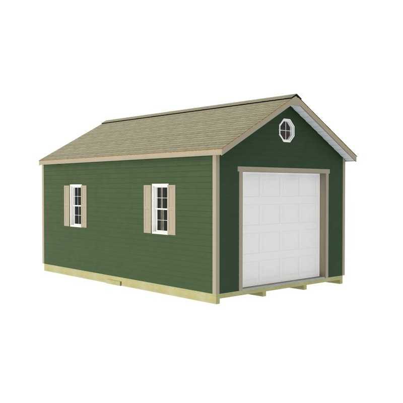 Best Barns Tailored Titan 12x16 Prep for Vinyl Garage Kit - Pre-Cut (TTITND16VL)