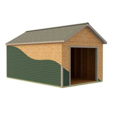 Best Barns Tailored Titan 12x24 Prep for Vinyl Garage Kit - Pre-Cut (TTITND24VL)