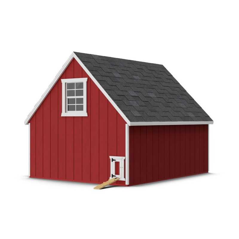 Little Cottage Value A-Frame 8x10 Wood Chicken Coop (8x10 VAFC-PC)