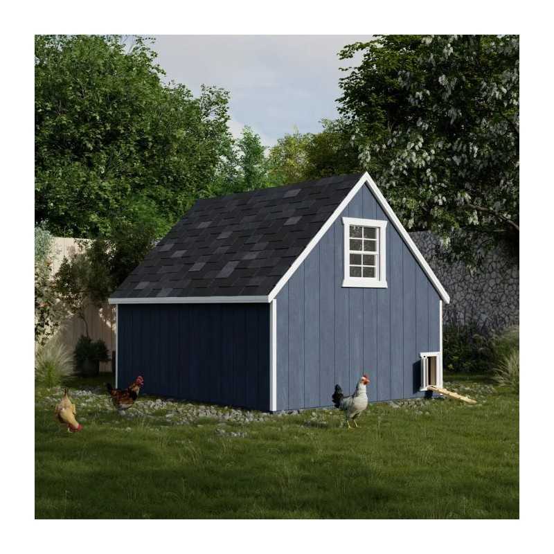 Little Cottage Value A-Frame 8x10 Wood Chicken Coop (8x10 VAFC-PC)