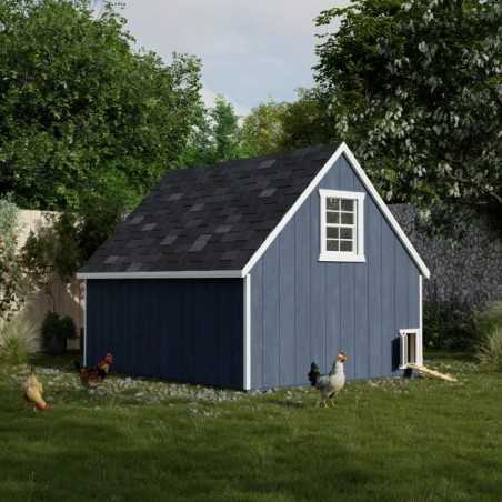 Little Cottage Value A-Frame 8x10 Wood Chicken Coop (8x10 VAFC-PC)