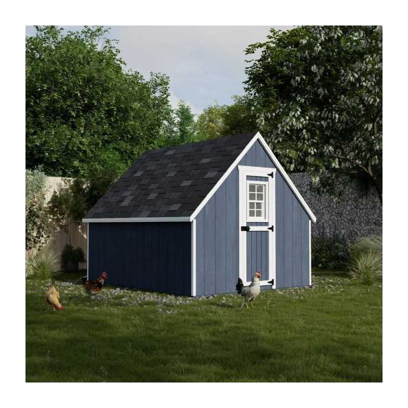 Little Cottage Value A-Frame 8x10 Wood Chicken Coop (8x10 VAFC-PC)