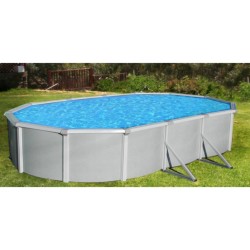 Blue Wave Samoan 12’x24’ Oval 52” Deep Steel Pool Kit with 8" Toprail (NB1648)