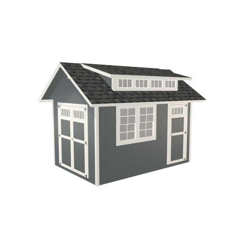 EZ-Fit Skyview 8x12 Panelized Storage Shed with Skylight Window (ez_skyview812)