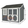 EZ-Fit Craftsman 10x10 Wood Storage Shed Kit (ez_craftsman1010)