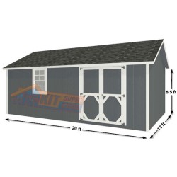 EZ-Fit Craftsman 12x20 Wood Storage Shed Kit (ez_craftsman1220)