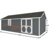 EZ-Fit Craftsman 12x24 Wood Storage Shed Kit (ez_craftsman1224)