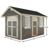 EZ-Fit Riverside 8x12 Wood Panelized Shed Kit (ez_riverside812)