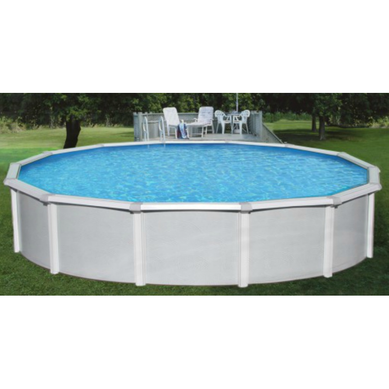 Blue Wave Samoan 18x52 Steel Pool Kit with 8" Toprail - Round NB1642