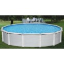 Blue Wave Samoan 18x52 Steel Pool Kit with 8" Toprail - Round NB1642