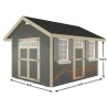 EZ-Fit Riverside 10x12 Wood Shed Kit (ez_riverside1012)